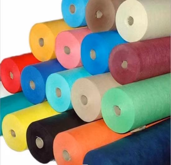 Rotolo di tessuto Spunbond all'ingrosso del produttore Tessuto non tessuto 100% PP